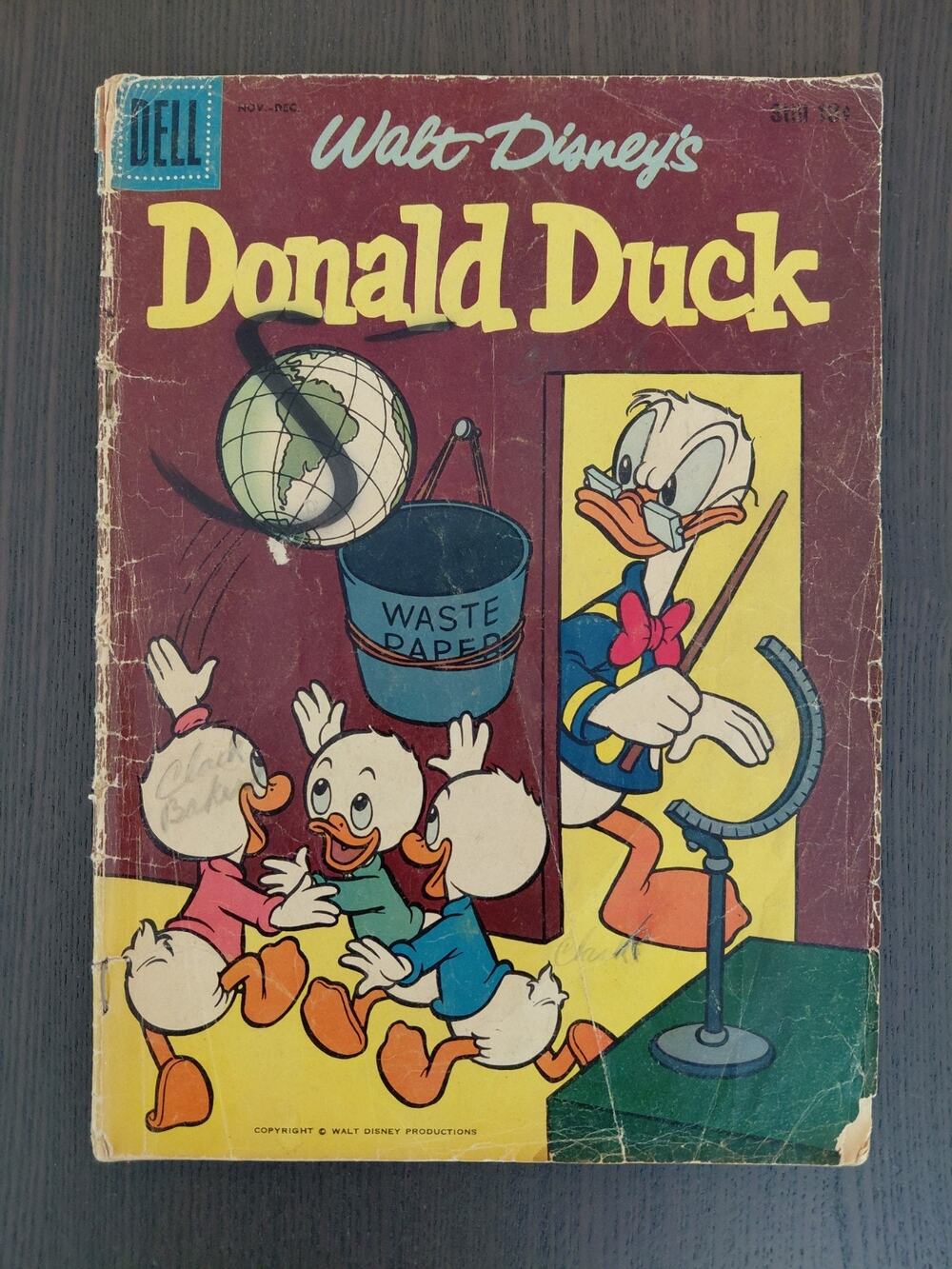 Donald Duck #62 (Nov/Dec 1958, Dell Comics) Vintage Silver Age Disney Raw